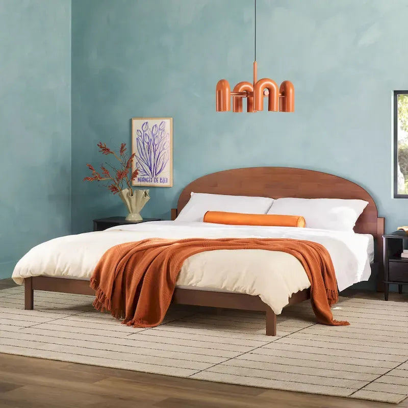 Designs Arched Headboard Solid Pine King Bed