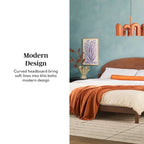 Designs Arched Headboard Solid Pine King Bed