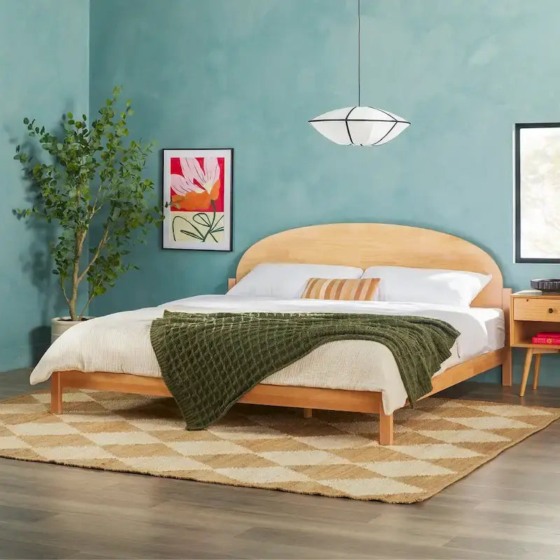 Designs Arched Headboard Solid Pine King Bed