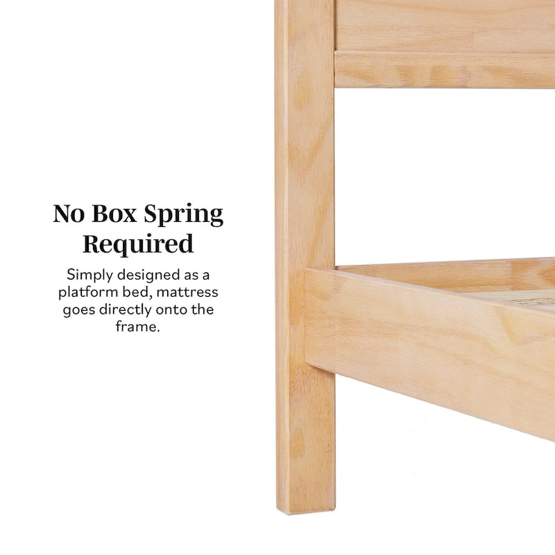 Designs Arched Headboard Solid Pine King Bed