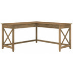 Key West 60W L Shaped Desk for Home Office by Bush Furniture