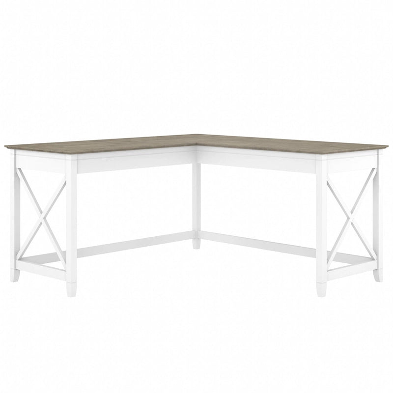 Key West 60W L Shaped Desk for Home Office by Bush Furniture