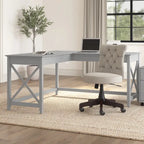 Key West 60W L Shaped Desk for Home Office by Bush Furniture