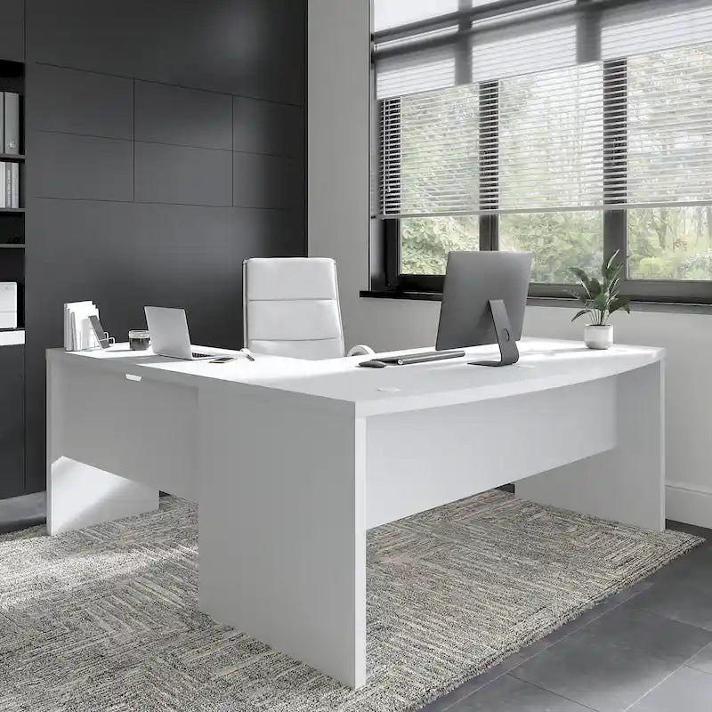 Echo 72W Bow Front L Shaped Desk by Bush Business Furniture