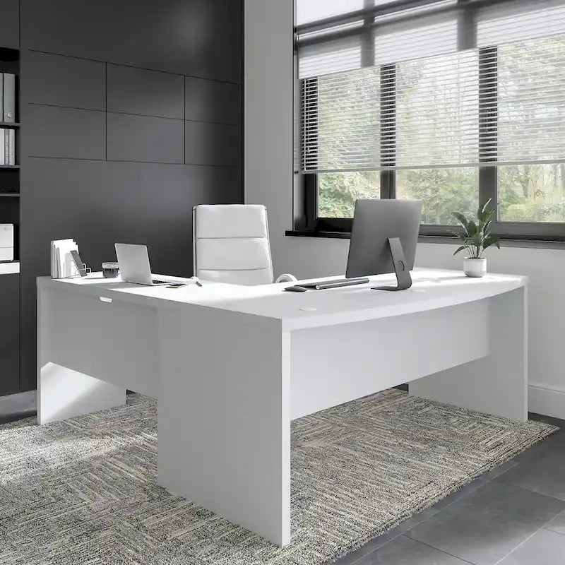 Echo 72W Bow Front L Shaped Desk by Bush Business Furniture