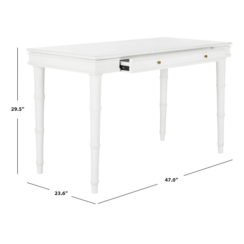 SAFAVIEH Delores 1-Drawer Work Office Writing Desk