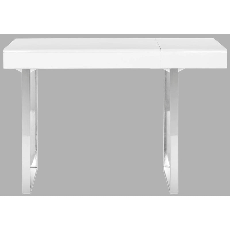 SAFAVIEH Darleen Modern Glam Modern White/ Chrome Desk