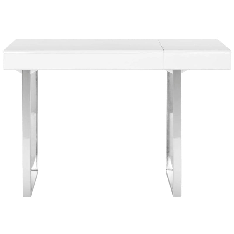 SAFAVIEH Darleen Modern Glam Modern White/ Chrome Desk