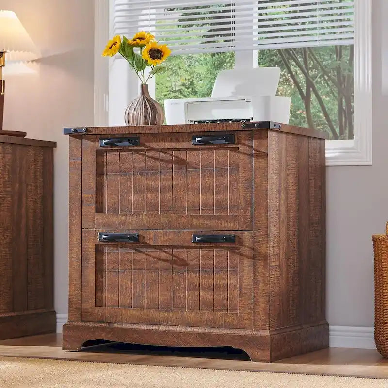 Farmhouse File Cabinet, Wood Filing Cabinets, Office Storage Cabinet