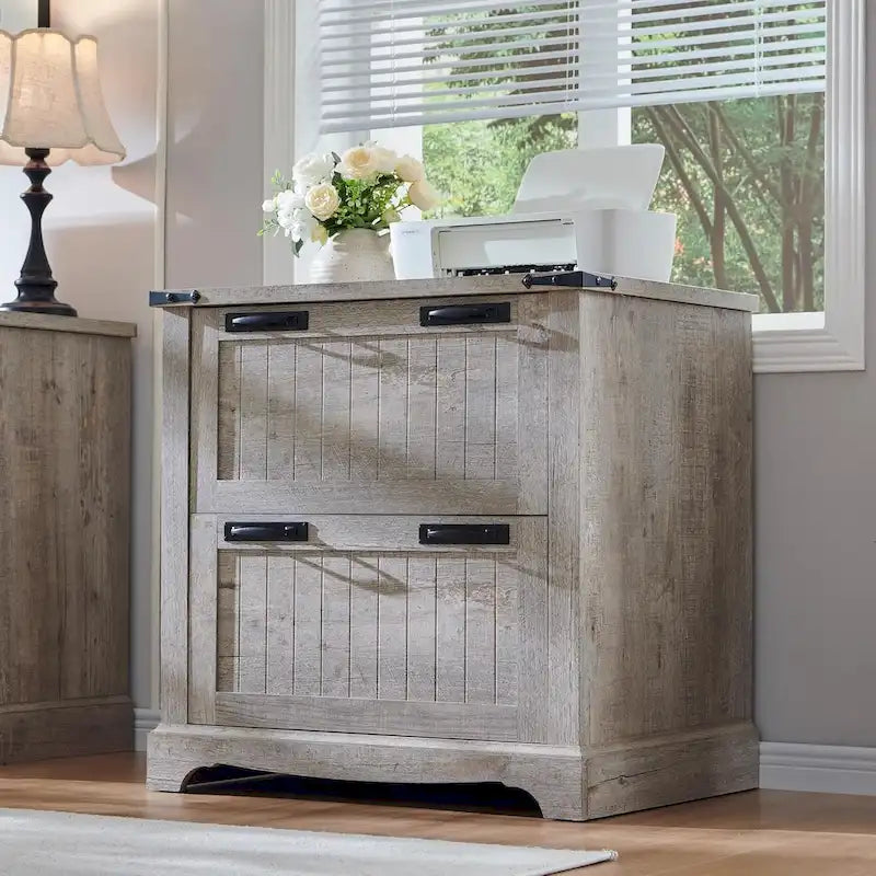 Farmhouse File Cabinet, Wood Filing Cabinets, Office Storage Cabinet