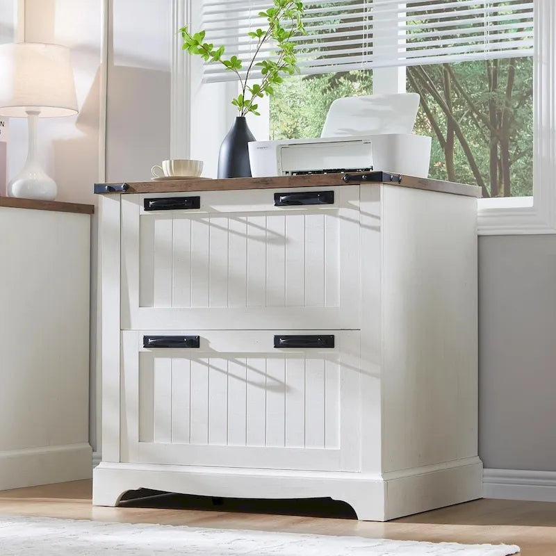 Farmhouse File Cabinet, Wood Filing Cabinets, Office Storage Cabinet