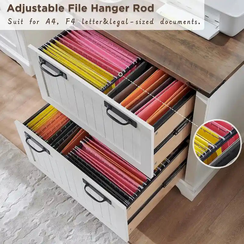 Farmhouse File Cabinet, Wood Filing Cabinets, Office Storage Cabinet