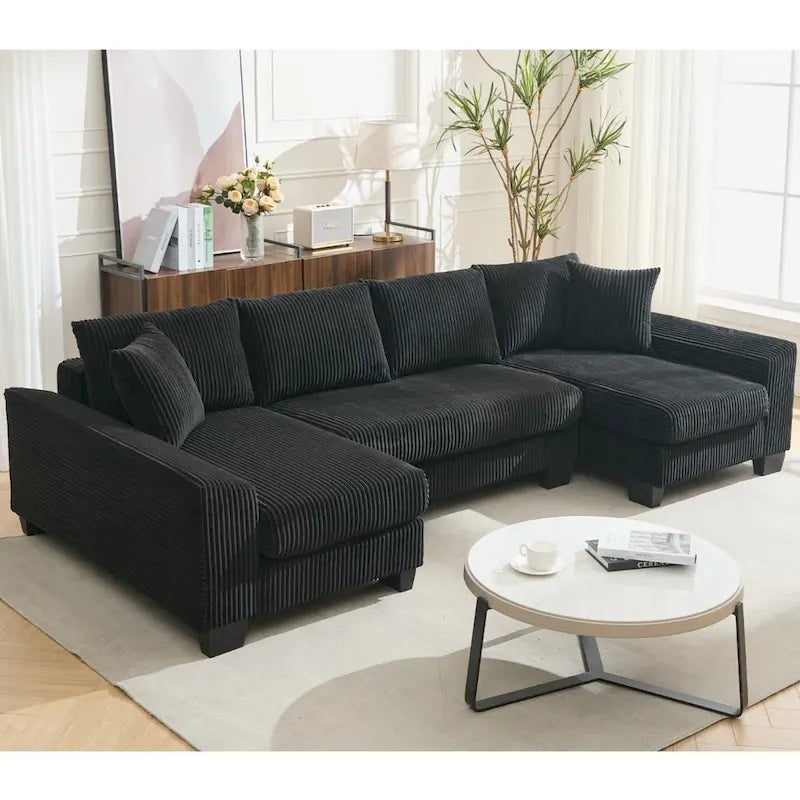 114  Pull Out Sleeper Sofa Bed,Adjustable Sleeper Sofa,Corduroy Sofa