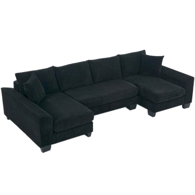 114  Pull Out Sleeper Sofa Bed,Adjustable Sleeper Sofa,Corduroy Sofa
