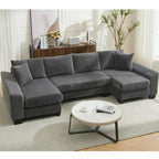 114  Pull Out Sleeper Sofa Bed,Adjustable Sleeper Sofa,Corduroy Sofa