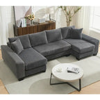 114  Pull Out Sleeper Sofa Bed,Adjustable Sleeper Sofa,Corduroy Sofa