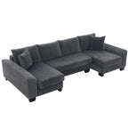 114  Pull Out Sleeper Sofa Bed,Adjustable Sleeper Sofa,Corduroy Sofa