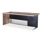 WESOME 63 Inch Executive Office Desk/Modern Home Office Desk with File Cabinet