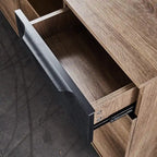 WESOME 63 Inch Executive Office Desk/Modern Home Office Desk with File Cabinet