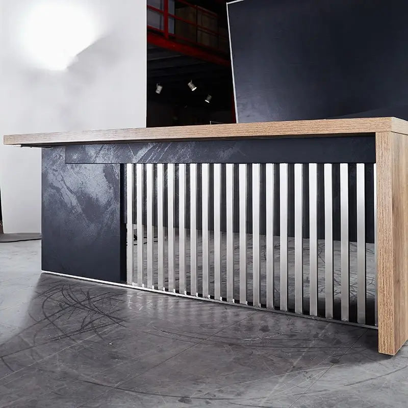 WESOME 63 Inch Executive Office Desk/Modern Home Office Desk with File Cabinet