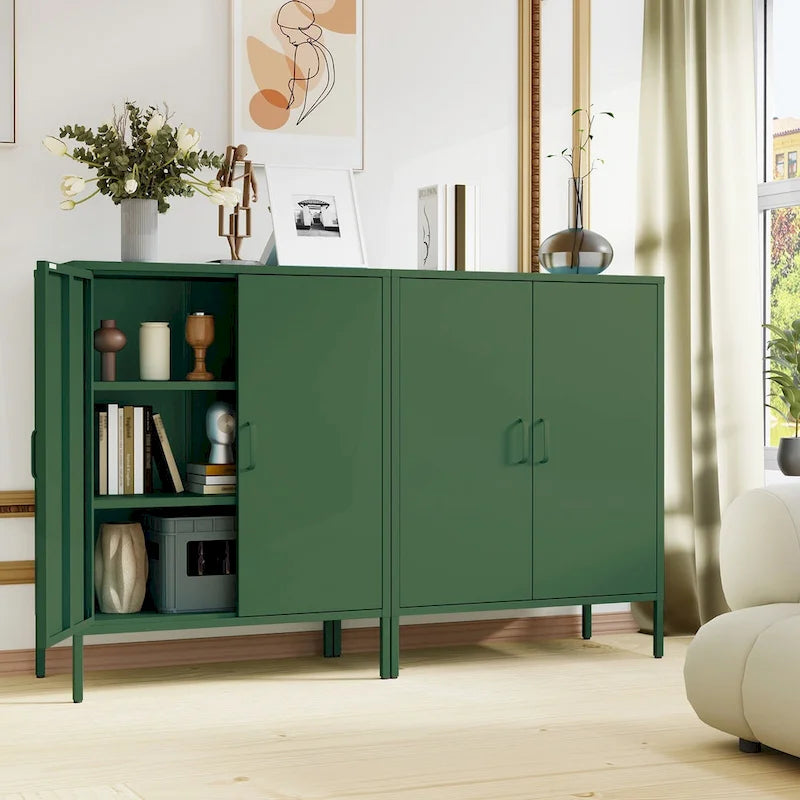 Versatile Metal Storage Cabinet for Various Spaces and Demands