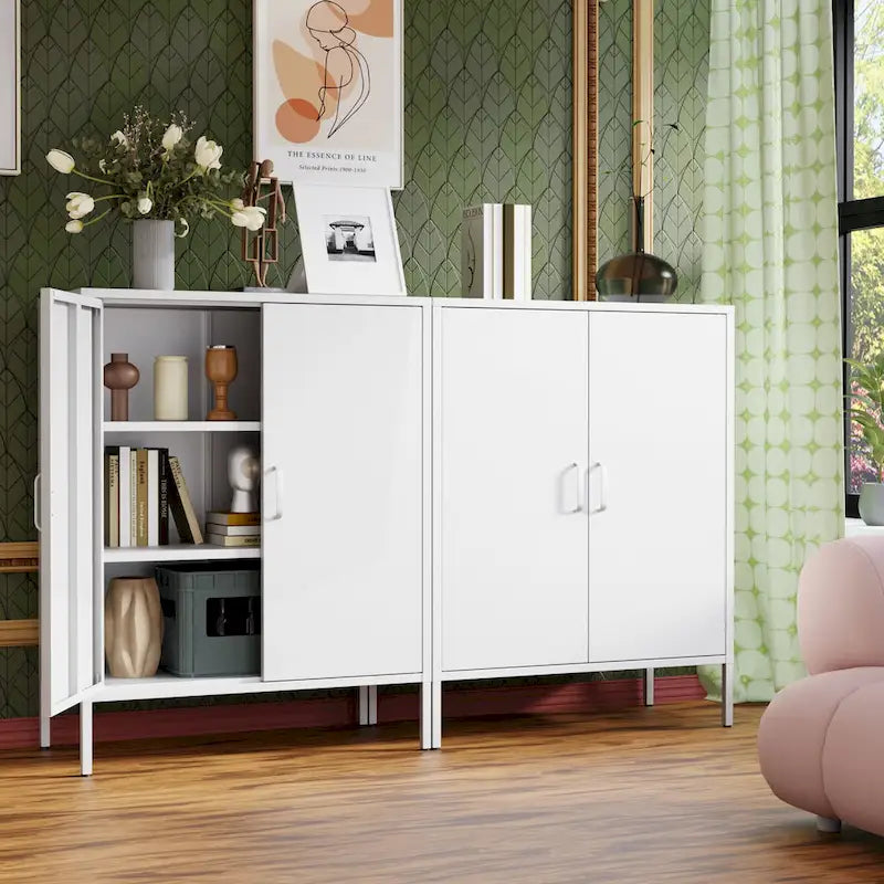 Versatile Metal Storage Cabinet for Various Spaces and Demands