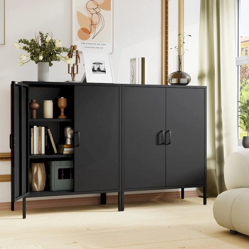 Versatile Metal Storage Cabinet for Various Spaces and Demands