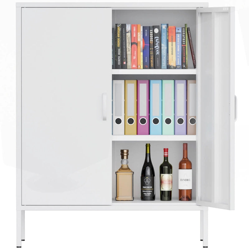 Versatile Metal Storage Cabinet for Various Spaces and Demands