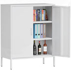 Versatile Metal Storage Cabinet for Various Spaces and Demands