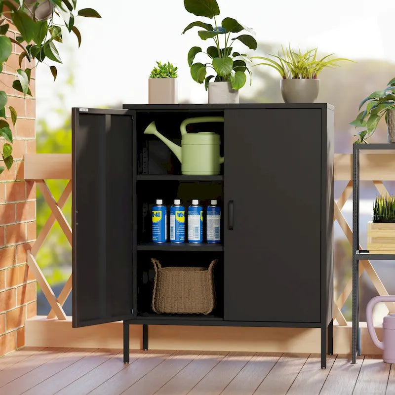 Versatile Metal Storage Cabinet for Various Spaces and Demands