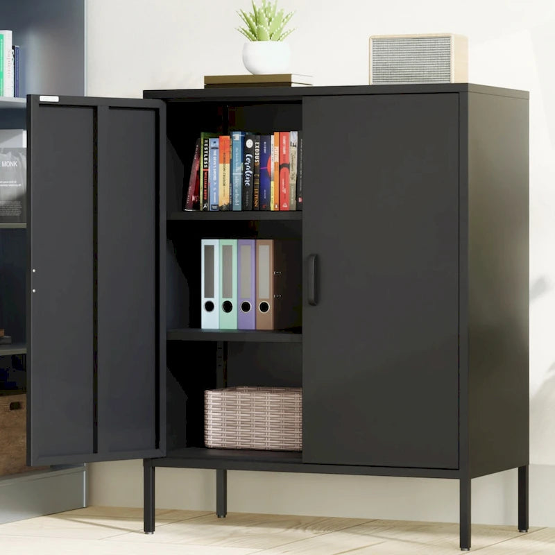 Versatile Metal Storage Cabinet for Various Spaces and Demands