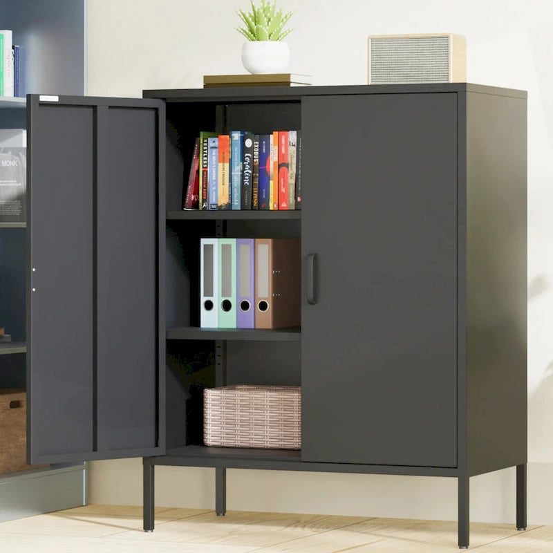 Versatile Metal Storage Cabinet for Various Spaces and Demands