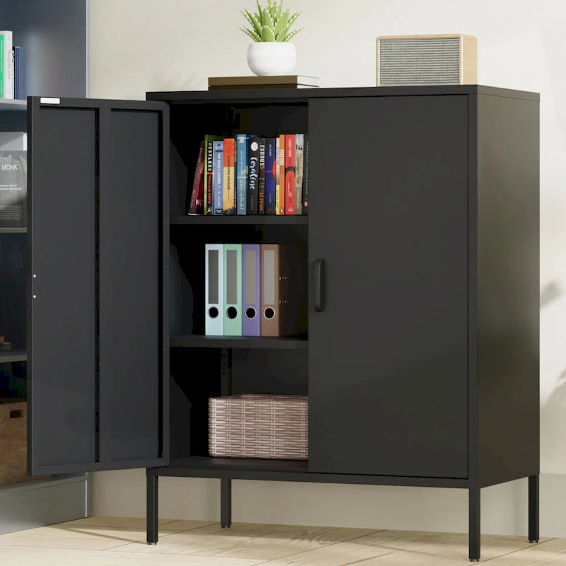 Versatile Metal Storage Cabinet for Various Spaces and Demands