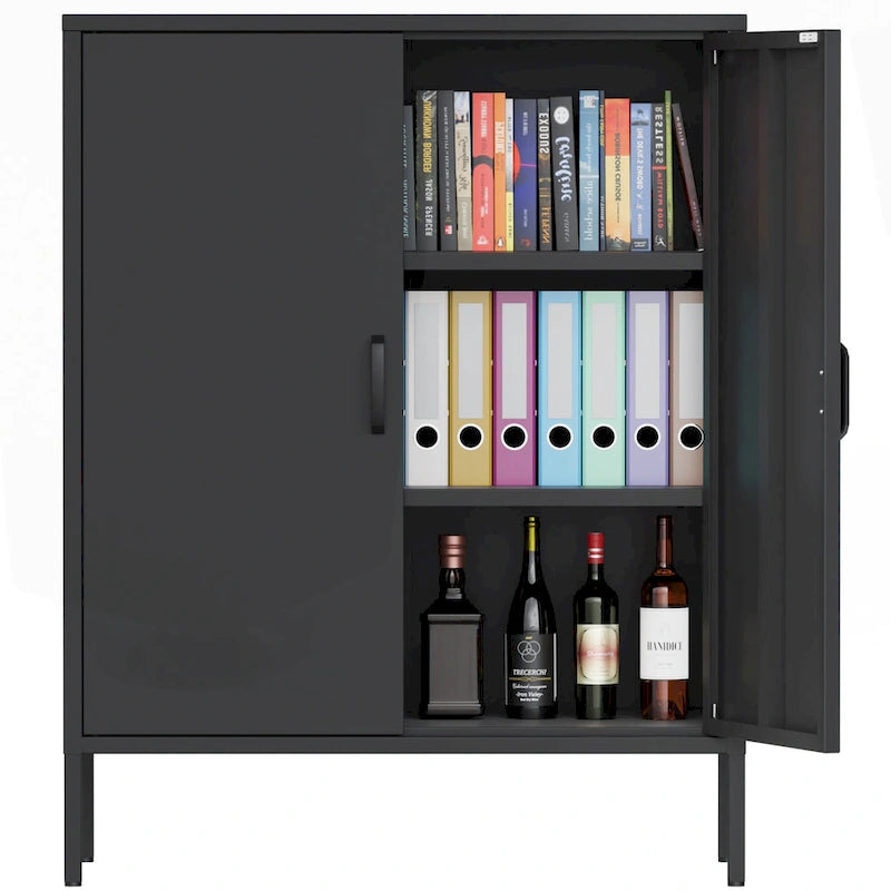 Versatile Metal Storage Cabinet for Various Spaces and Demands