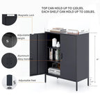Versatile Metal Storage Cabinet for Various Spaces and Demands