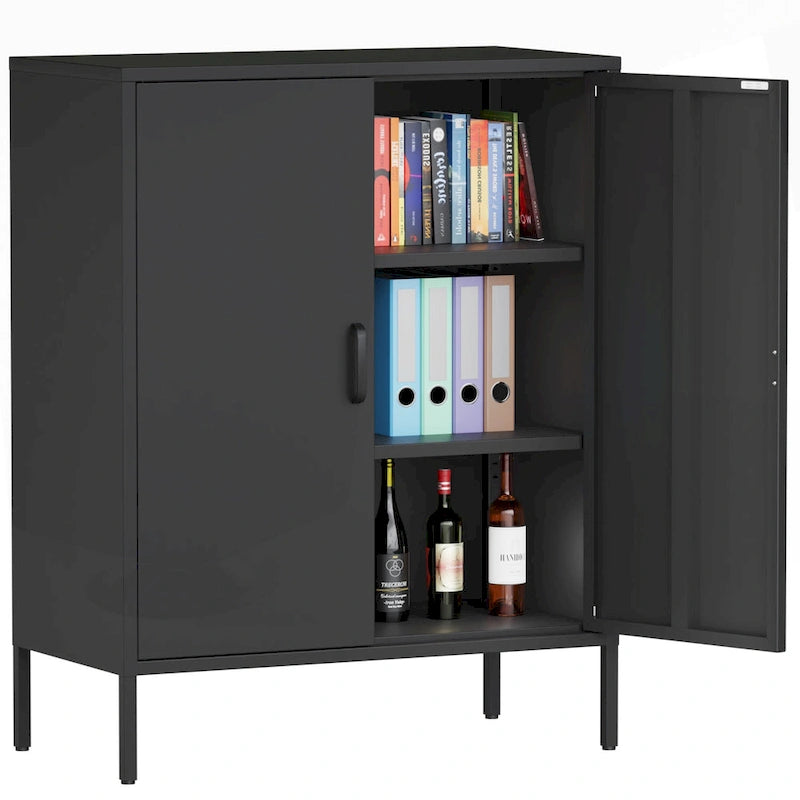 Versatile Metal Storage Cabinet for Various Spaces and Demands