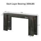 70.9 Inches Long Console Sofa Table for Living Room Entryway Hallway
