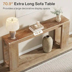 70.9 Inches Long Console Sofa Table for Living Room Entryway Hallway