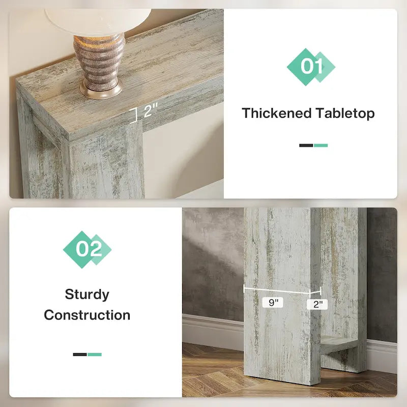70.9 Inches Long Console Sofa Table for Living Room Entryway Hallway
