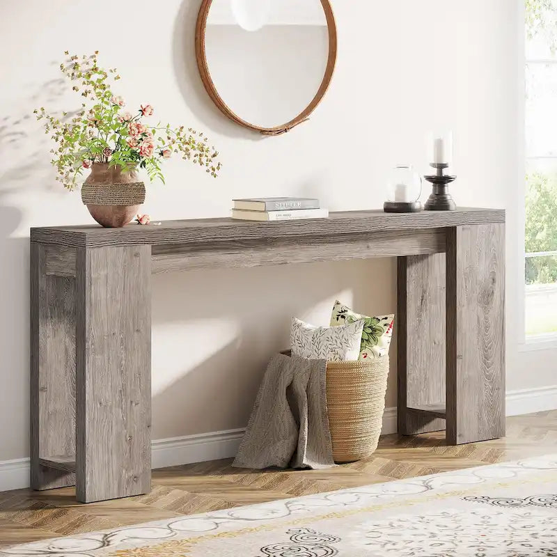 70.9 Inches Long Console Sofa Table for Living Room Entryway Hallway