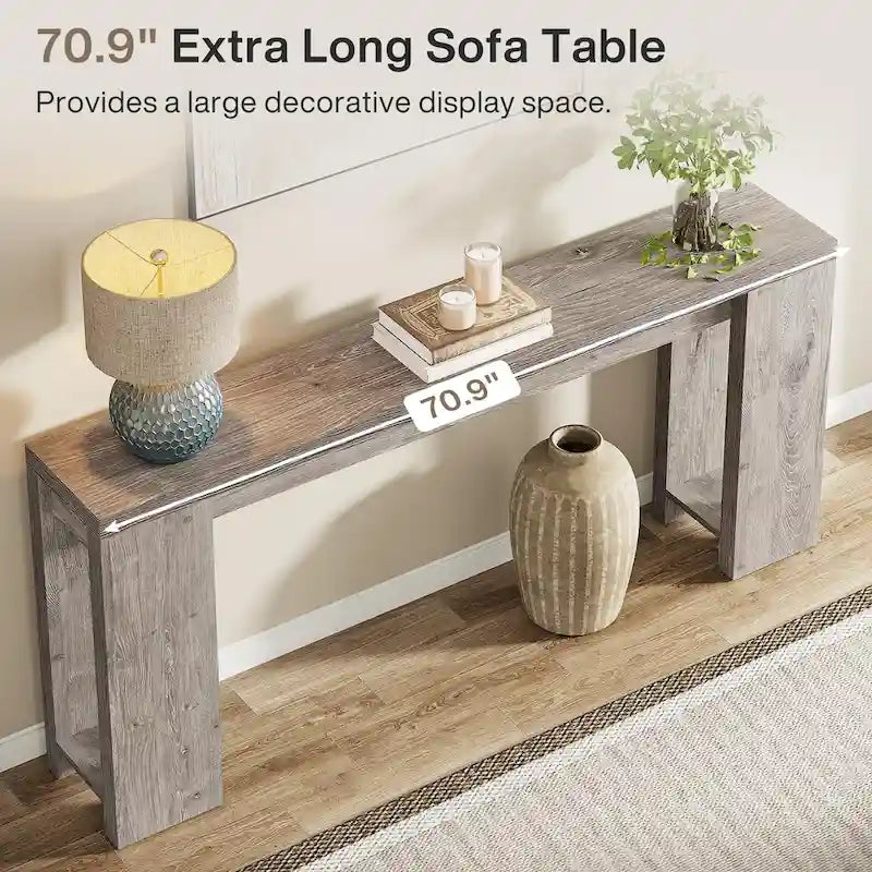 70.9 Inches Long Console Sofa Table for Living Room Entryway Hallway
