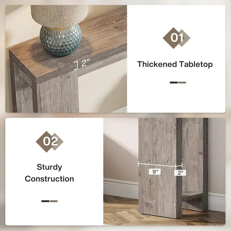 70.9 Inches Long Console Sofa Table for Living Room Entryway Hallway