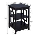 Town Square End Table with Shelves