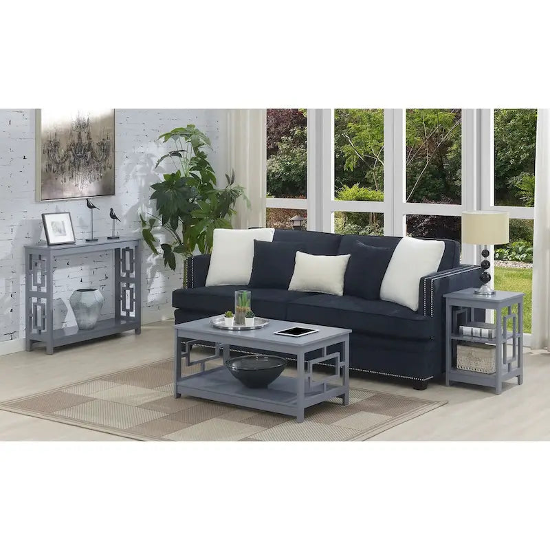 Town Square End Table with Shelves