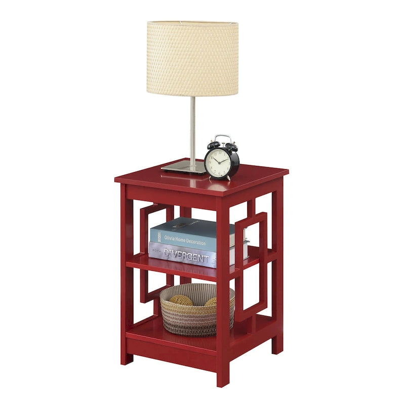 Town Square End Table with Shelves