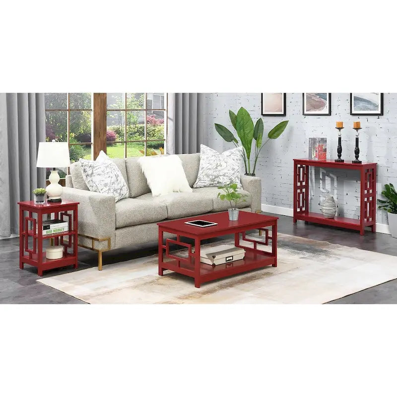 Town Square End Table with Shelves