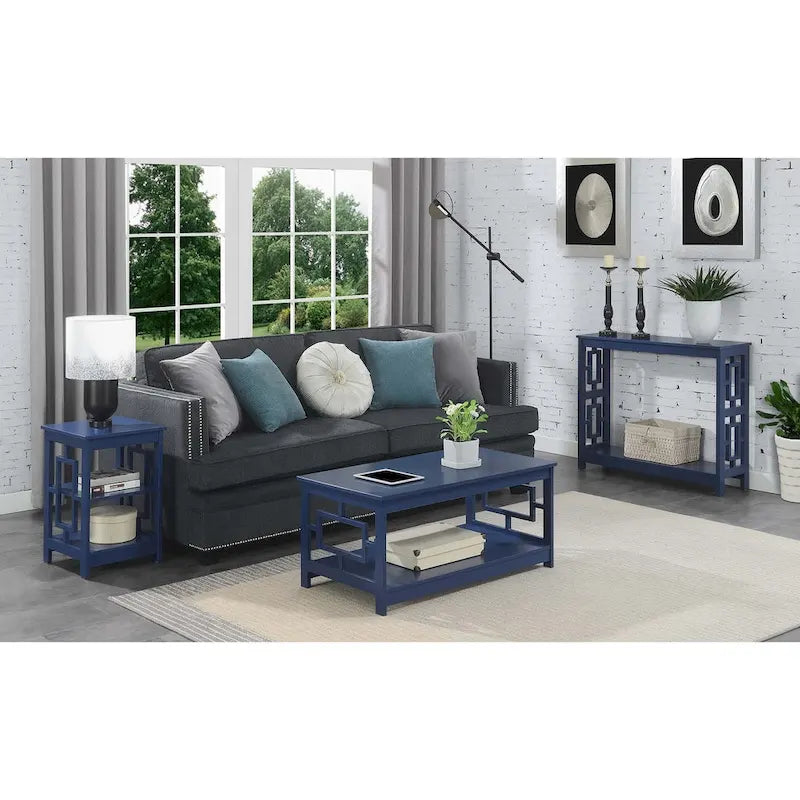 Town Square End Table with Shelves