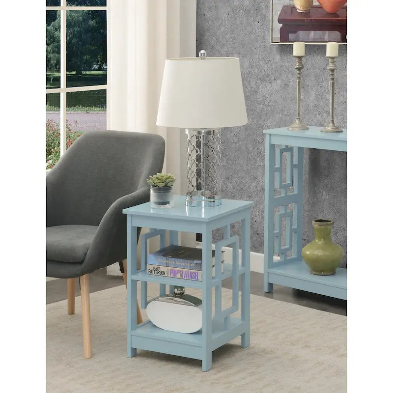 Town Square End Table with Shelves