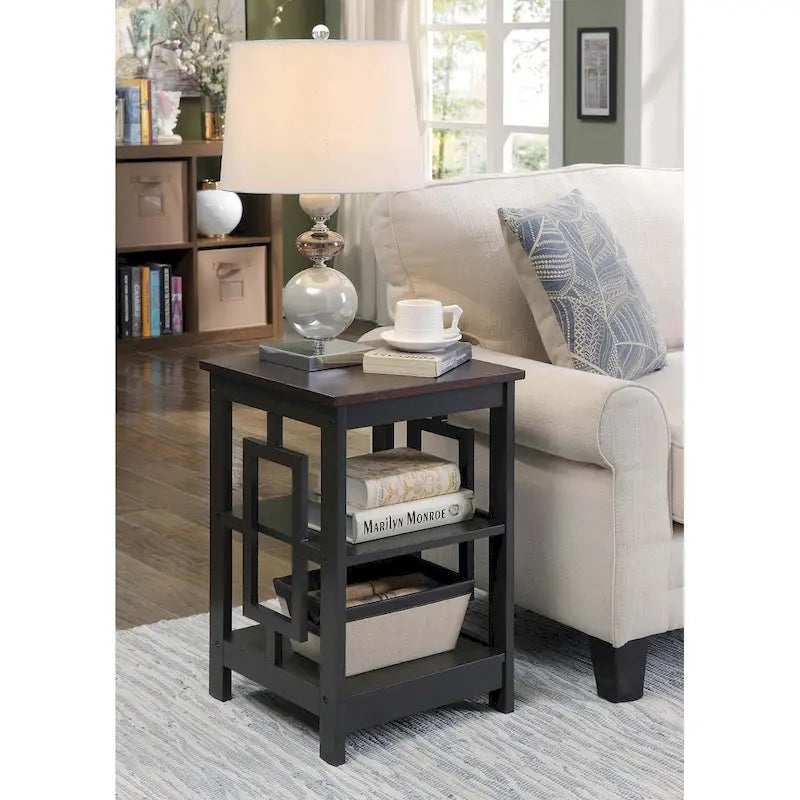 Town Square End Table with Shelves