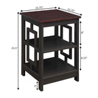 Town Square End Table with Shelves